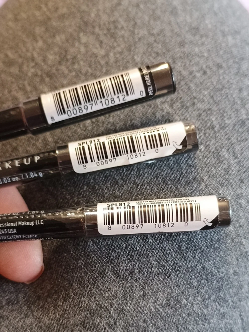 3 x NYX Slim Lip Pencil Creamy Lip Liner, Plum